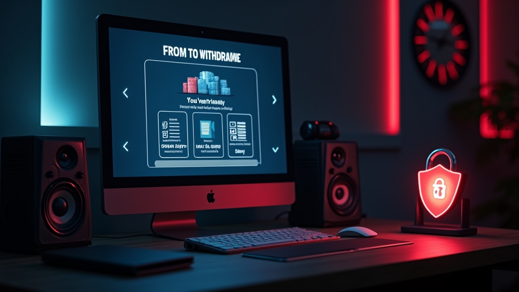 Pending casino withdrawal screen with security and delay indicators
